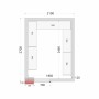 TEFCOLD - Kit rayonnage pour chambre froide CRNF2127
