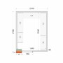 TEFCOLD - Kit rayonnage pour chambre froide CRPF2127