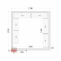 TEFCOLD - Kit rayonnage pour chambre froide CRNF2727