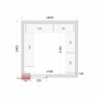 TEFCOLD - Kit rayonnage pour chambre froide CRNF2424