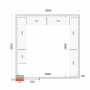 TEFCOLD - Kit rayonnage pour chambre froide CRPF3030