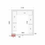 TEFCOLD - Kit rayonnage pour chambre froide CRNF2124