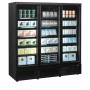 TEFCOLD - Armoire froide négative 3 portes vitrées noire 1090 L