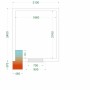 TEFCOLD - Chambre froide négative 2100 x 2400 x 2200 mm isolation 120 mm