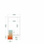 TEFCOLD - Chambre froide positive 1200 x 1800 x 2200 mm isolation 80 mm