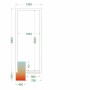 TEFCOLD - Chambre froide positive 1200 x 3000 x 2200 mm isolation 80 mm
