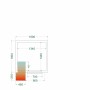 TEFCOLD - Chambre froide positive 1500 x 1500 x 2200 mm isolation 80 mm