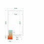TEFCOLD - Chambre froide positive 1500 x 2400 x 2200 mm isolation 80 mm