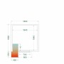 TEFCOLD - Chambre froide positive 1800 x 1800 x 2200 mm isolation 80 mm