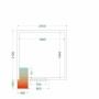 TEFCOLD - Chambre froide positive 2100 x 2100 x 2200 mm isolation 80 mm