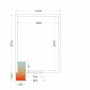 TEFCOLD - Chambre froide positive 2100 x 2700 x 2200 mm isolation 80 mm