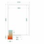 TEFCOLD - Chambre froide positive 2100 x 3000 x 2200 mm iso 80 mm