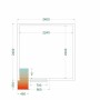 TEFCOLD - Chambre froide positive 2400 x 2400 x 2200 mm isolation 80 mm