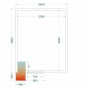 TEFCOLD - Chambre froide positive 2400 x 3000 x 2200 mm isolation 80 mm