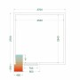 TEFCOLD - Chambre froide positive 2700 x 2700 x 2200 mm isolation 80 mm