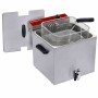 DIAMOND - Friteuse électrique de table 12 L + robinet de vidange