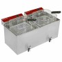DIAMOND - Friteuse de table électrique 2 x 12 L + robinet de vidange