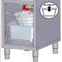 DIAMOND - Friteuse électrique avec système de filtration 1 cuve 16 L sur meuble