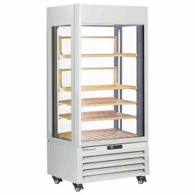 DIAMOND - Vitrine FULL vitrée 600 L 1 niveau + 4 étagères ventilée - WINE - BLANC