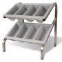 PUJADAS - Support de comptoir 2 niveaux GN 1/1 porte-couverts