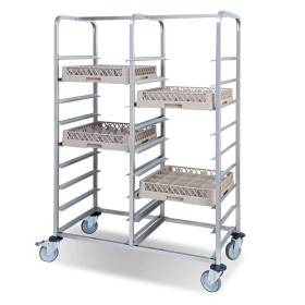 PUJADAS - Chariot à paniers à vaisselle 9 niveaux