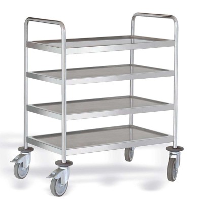 PUJADAS - Chariot de service inox 4 niveaux 1000 x 600 mm
