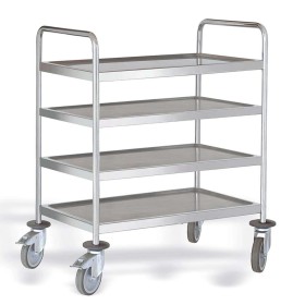 PUJADAS - Chariot de service inox 4 niveaux 900 x 500 mm