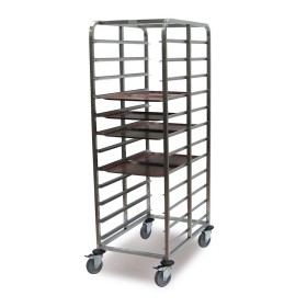 PUJADAS - Chariot double plateaux de restauration rapide 12 guides