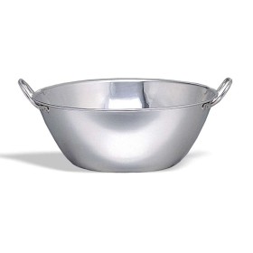 PUJADAS - Bol mélangeur à fond plat 70 cm inox 65 L