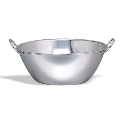 PUJADAS - Bol mélangeur à fond plat 70 cm inox 65 L