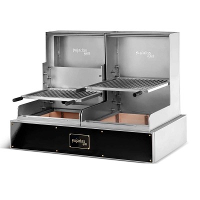 PUJADAS - Grill ouvert lite de table noir sans brûleur grille V