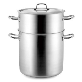 PUJADAS - Couscoussier pot inférieur Ø 28 cm et pot supérieur avec couvercle