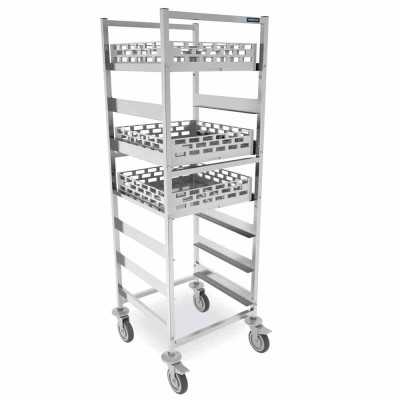 DISTFORM - Chariot pour paniers à vaisselle 625x637x1720 (7 paires de glissières)