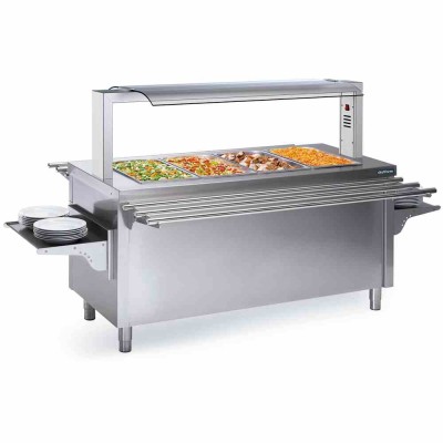 DISTFORM - Îlot central bain-marie sec 6 GN 1/1