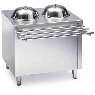 DISTFORM - Self double distributeur d'assiettes à niveau constant neutre 1000x700x850