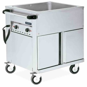 DISTFORM - Chariot bain-marie avec réserve chaude 2 GN 1/1