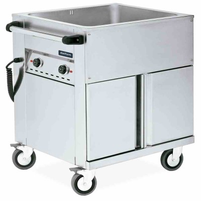 DISTFORM - Chariot bain-marie avec réserve chaude 3 GN 1/1