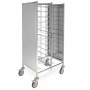 DISTFORM - Chariot à plateaux double fermé 970x650x1720 (12 + 12 paires de glissières)