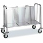 DISTFORM - Chariot de rangement d'assiettes et de plateaux simple 1165x570x850