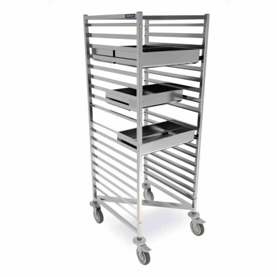 DISTFORM - Chariot emboîtable GN 2/1 670x750x1720 (18 paires de glissières)