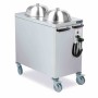 DISTFORM - Chariot distributeur d'assiettes chaudes 990x540x900 (130 assiettes)