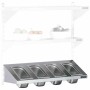 DISTFORM - Étagère inclinée réglable 1000x400 pour 4 unités GN 1/3