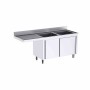 DISTFORM - Meuble à portes avec plonge L186542I 1800x600 espace pour lave-vaisselle