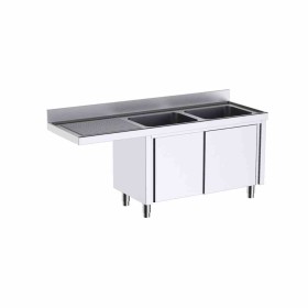 DISTFORM - Meuble à portes avec plonge L187552I 1800x700 espace pour lave-vaisselle