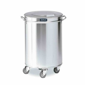 DISTFORM - Poubelle à 2 roulettes avec couvercle amovible (capacité 95 L)