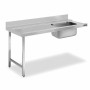 DISTFORM - Table murale entrée de prélavage bac à droite 1600x750x850