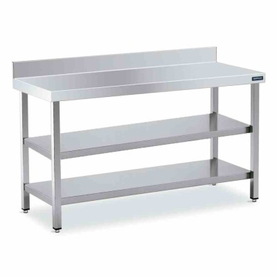 DISTFORM - Table adossée 1300x700 avec 2 étagères