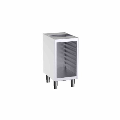 DISTFORM - Meuble adossé avec 1 support de glissières GN 1/1 - 400x700x850