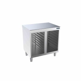 DISTFORM - Meuble central avec 2 supports de glissières gastronorm GN 1/1 - 800x700x850