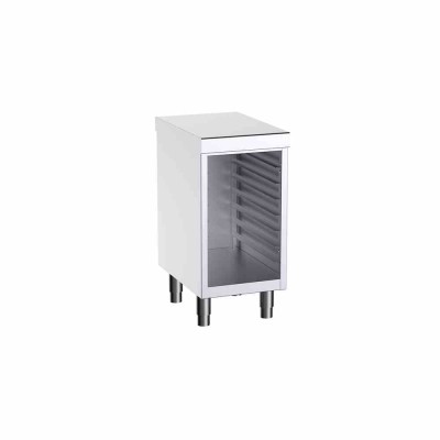 DISTFORM - Meuble central avec 1 support de glissières gastronorm GN 1/1 - 400x600x850